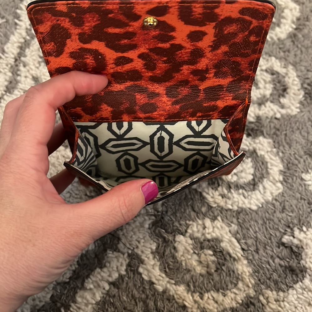Rebecca Minkoff wallet, red leopard, pre-loved! - Picture 5 of 8